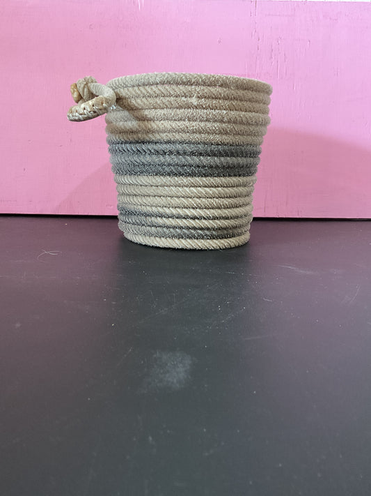 Black And White Rope Basket